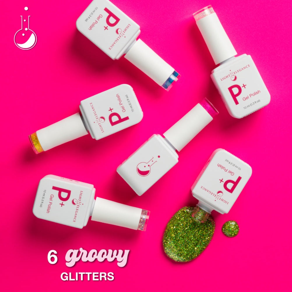 P+ Glitter Gel Polish Happy Vibes Collection