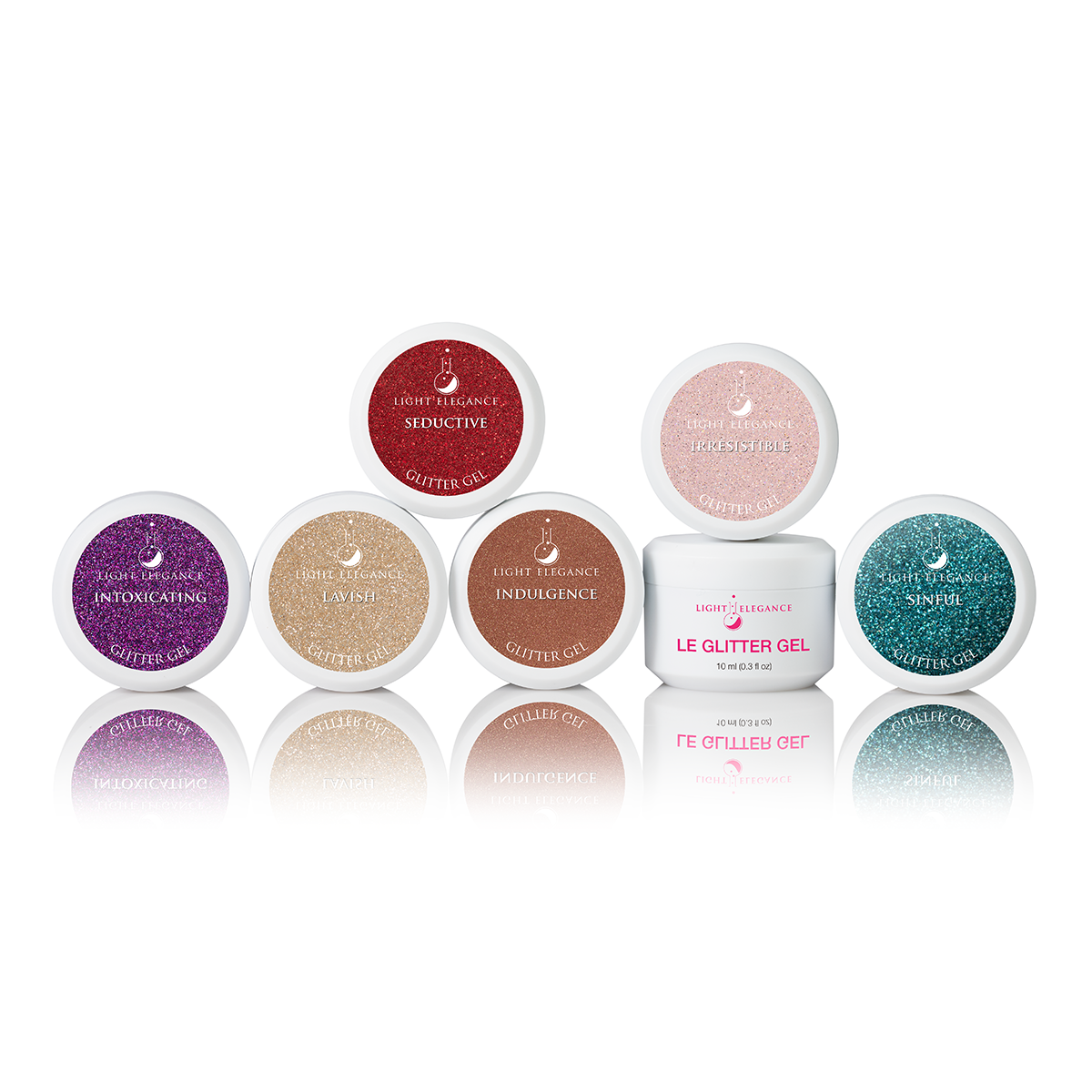 PRE-VENTA Glitter Gel Pack: Fall/Winter 2025 (6) 10 ml Glitter Gels, Dare to Indulge Collection