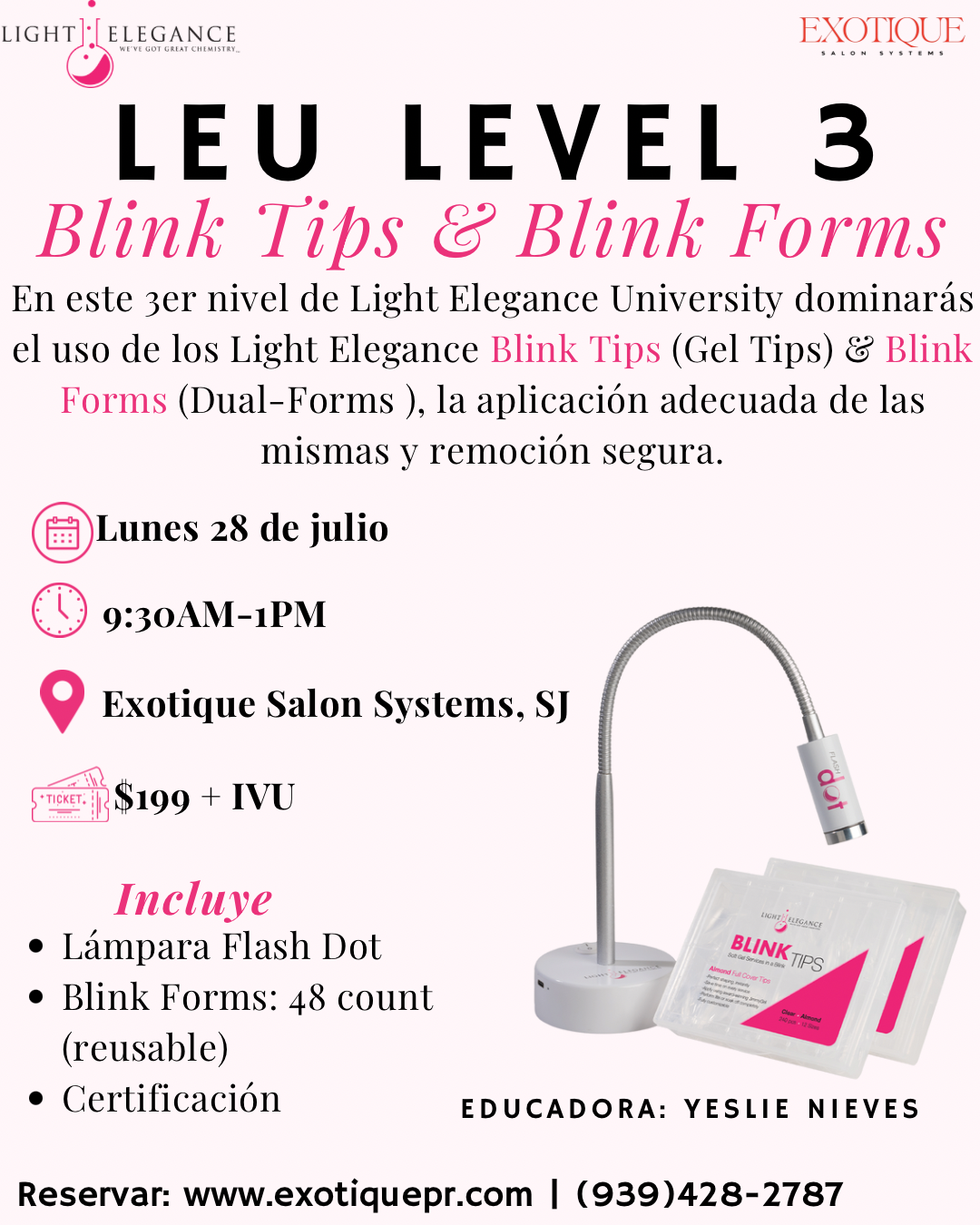 LEU PR Level 3: Blink Tips & Blink Forms-Lunes 28 de Julio
