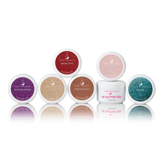 PRE-VENTA Glitter Gel Pack: Fall/Winter 2025 (6) 10 ml Glitter Gels, Dare to Indulge Collection