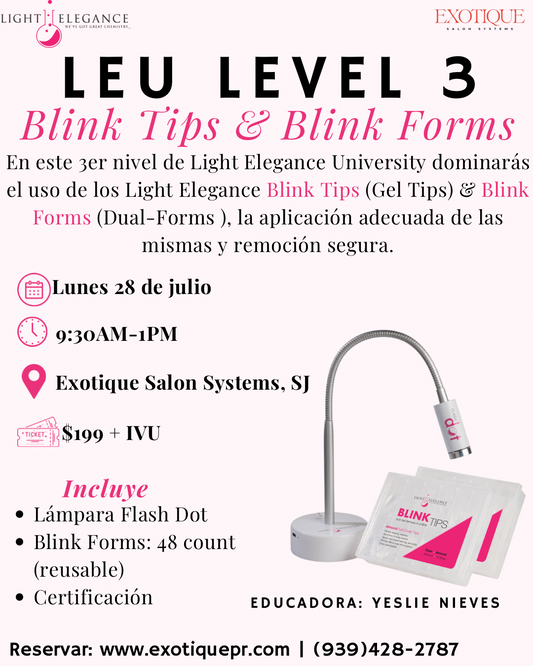 LEU PR Level 3: Blink Tips & Blink Forms-Lunes 28 de Julio