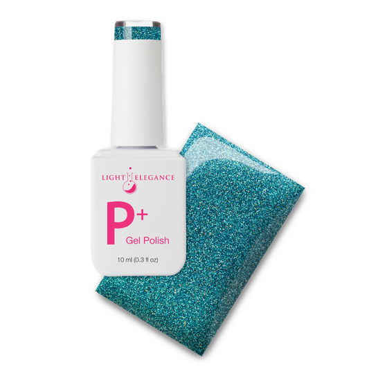 P+ Blast Off Blue Glitter Gel Polish 10 ml