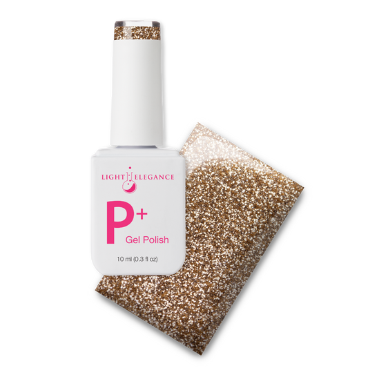 P+ Gold Glitter Gel Polish 10 ml